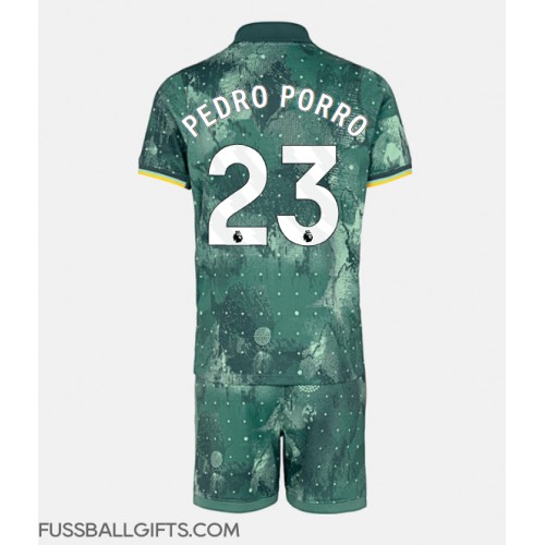 Tottenham Hotspur Pedro Porro #23 Fußballbekleidung 3rd trikot Kinder 2024-25 Kurzarm (+ kurze hosen)